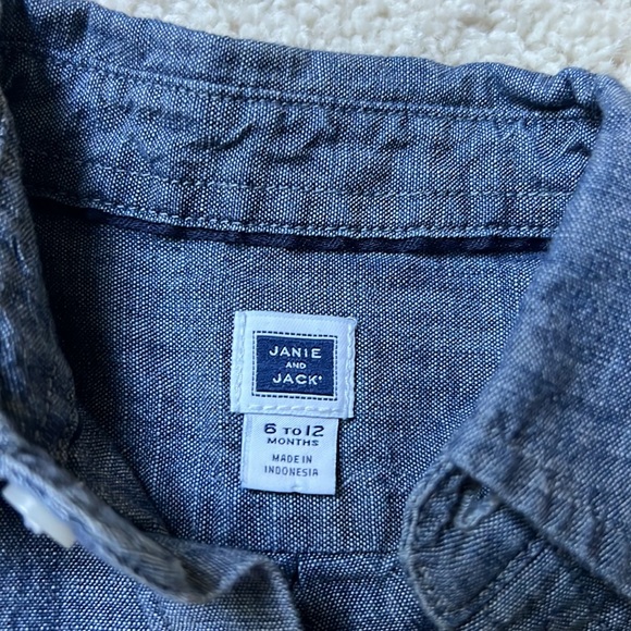 Janie and Jack button down bundle. Size 6 to 12 months. - Picture 3 of 3